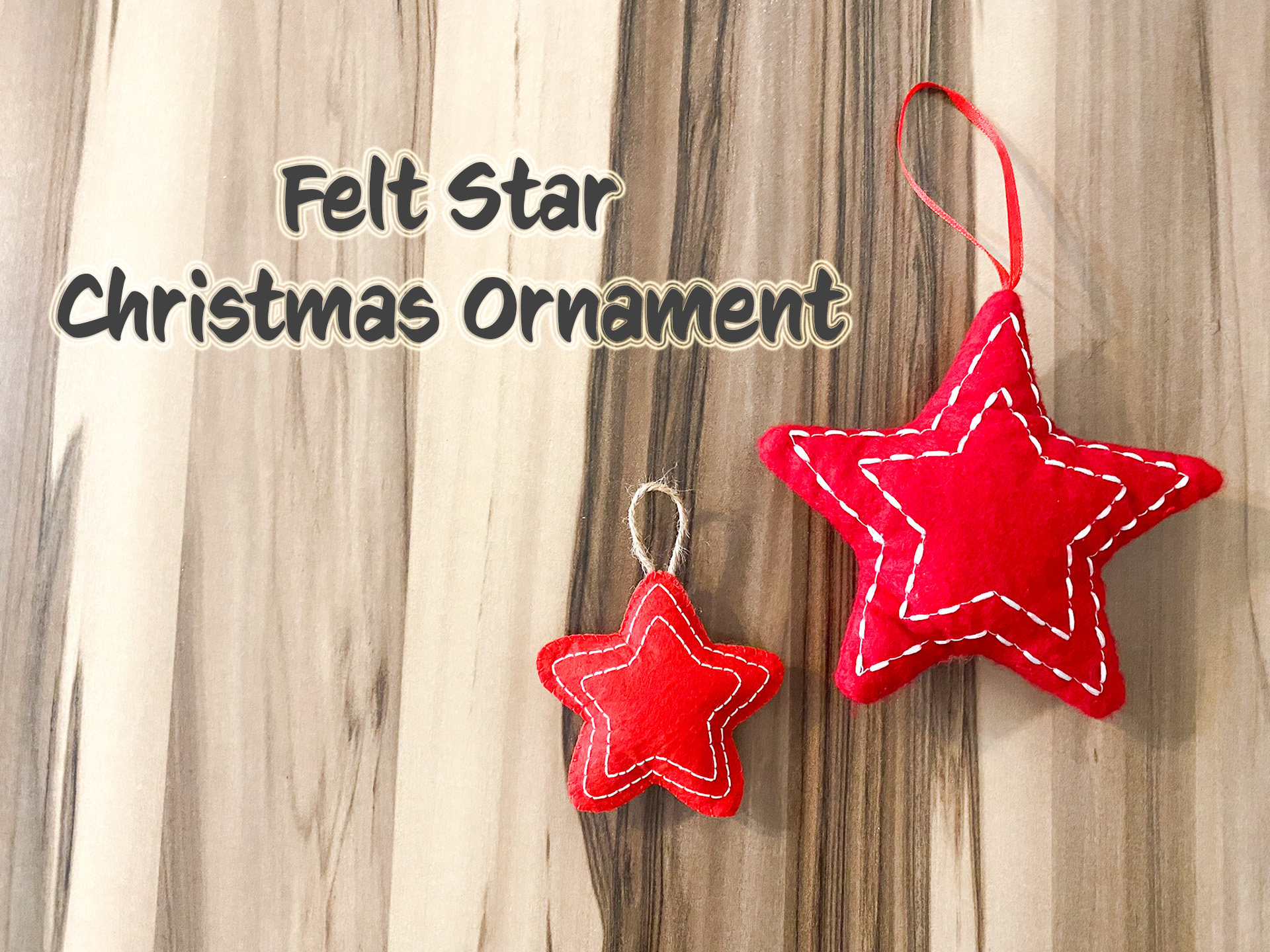 How to Make a Handmade Felt Star Christmas Ornament - Mommy's Felt Toys